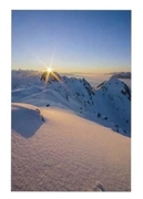 Bild von Carta di auguri "sole di montagna"